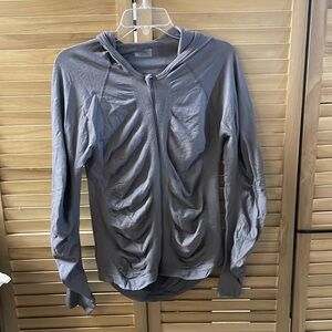 Athleta shimmery thin zip up hoodie!